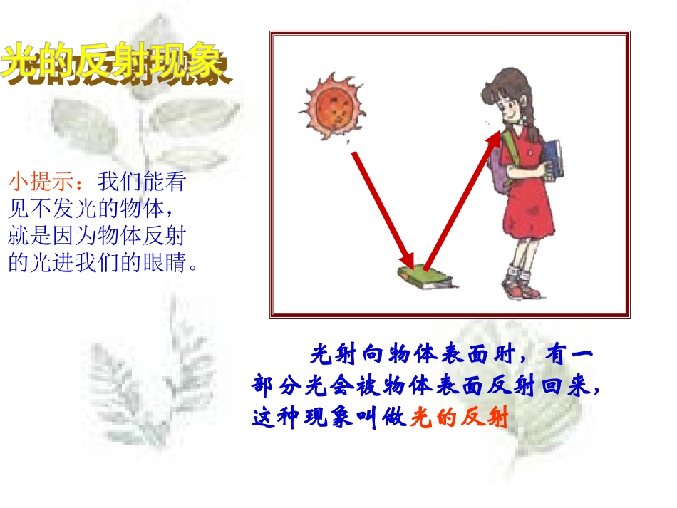 人教版《22光的反射》+flash课件_第2页