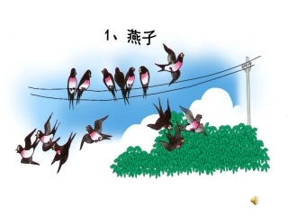 《燕子》第一课时
