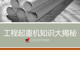 工程起重机知识大揭秘