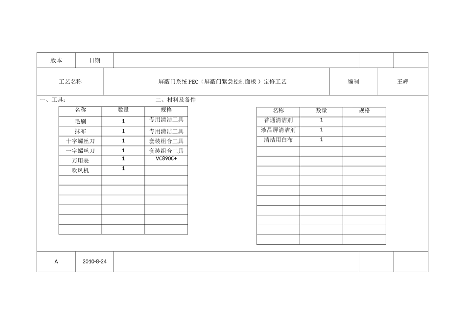 屏蔽门维修工艺_第3页