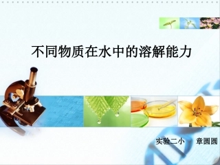 不同物质在水中的溶解能力03