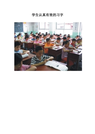 2014年习字课照片