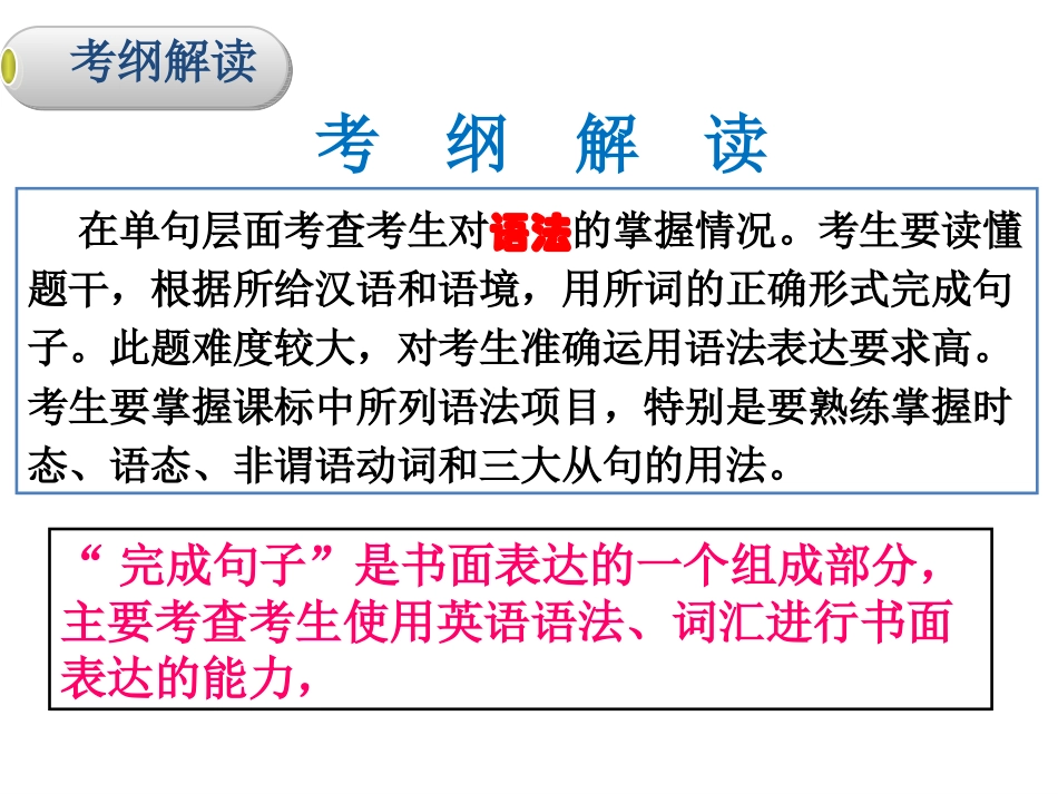 完成句子专题复习_第2页