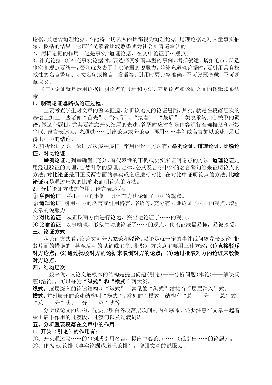 议论文知识清单_第2页