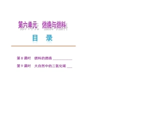 第六单元化学—山东教育版