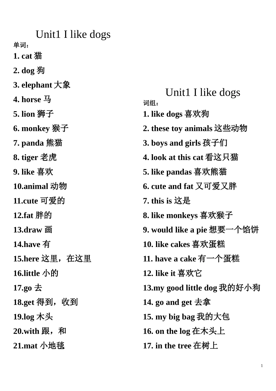 新4AUnit1-2单词和词组归类_第1页