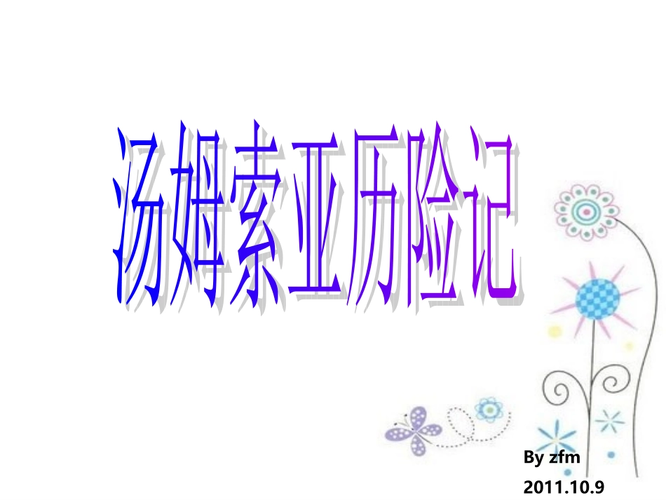 汤姆索亚历险记_第1页