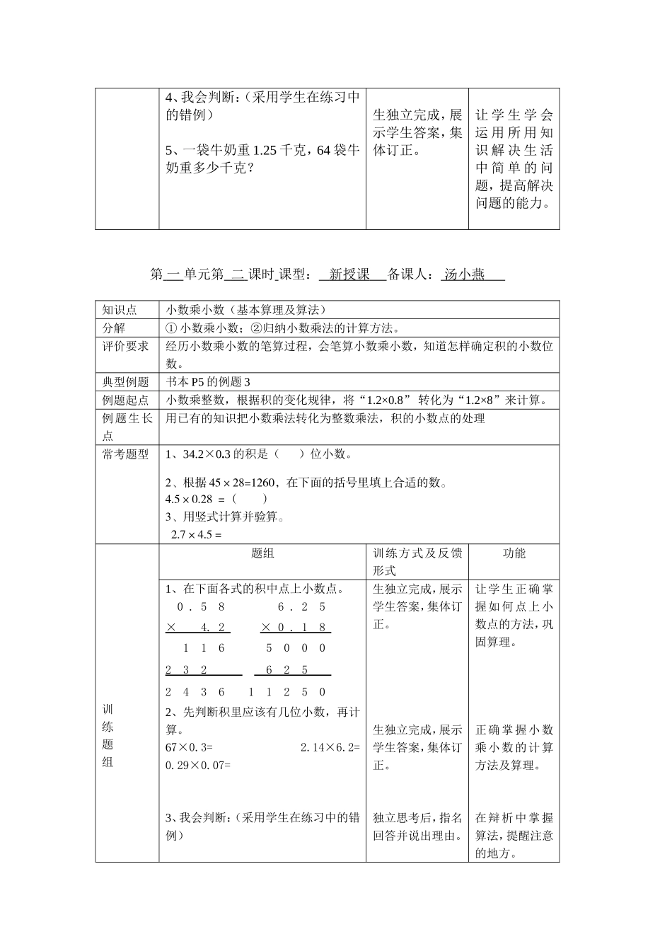 五年级第一至二单元备课模版_第3页