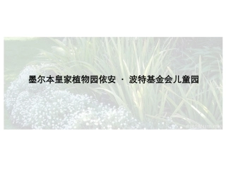 墨尔本皇家植物园依安·波特基金会儿童园