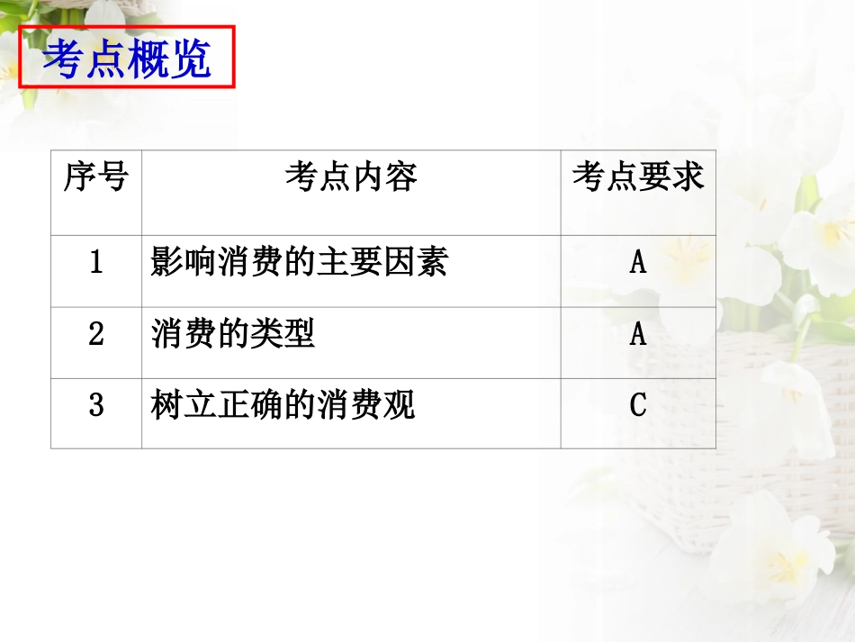学测复习第三课：多彩的消费_第2页