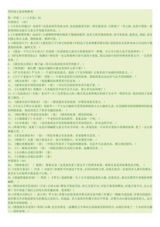 儿童读物推荐