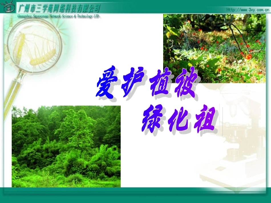 爱护植被-绿化祖国(1)_第1页