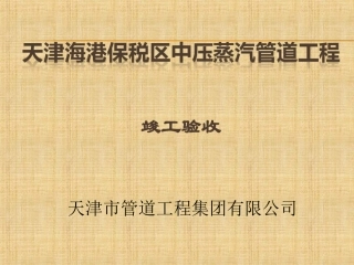 中压蒸汽竣工验收总结