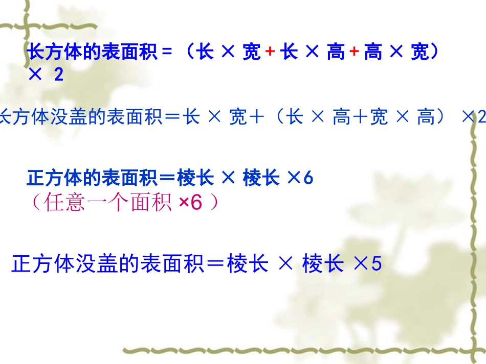 长方体正方体的表面积(练习六)_第2页