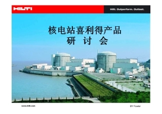 核电站防火及膨胀螺栓