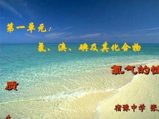 公开课课件《氯气的性质》