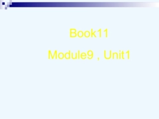 六年级上册M9U1