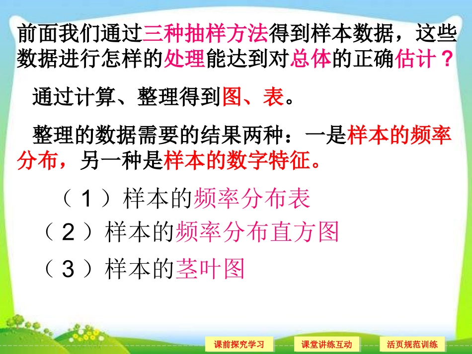 《2.2.1用样本的频率分布估计总体分布》课件_第3页