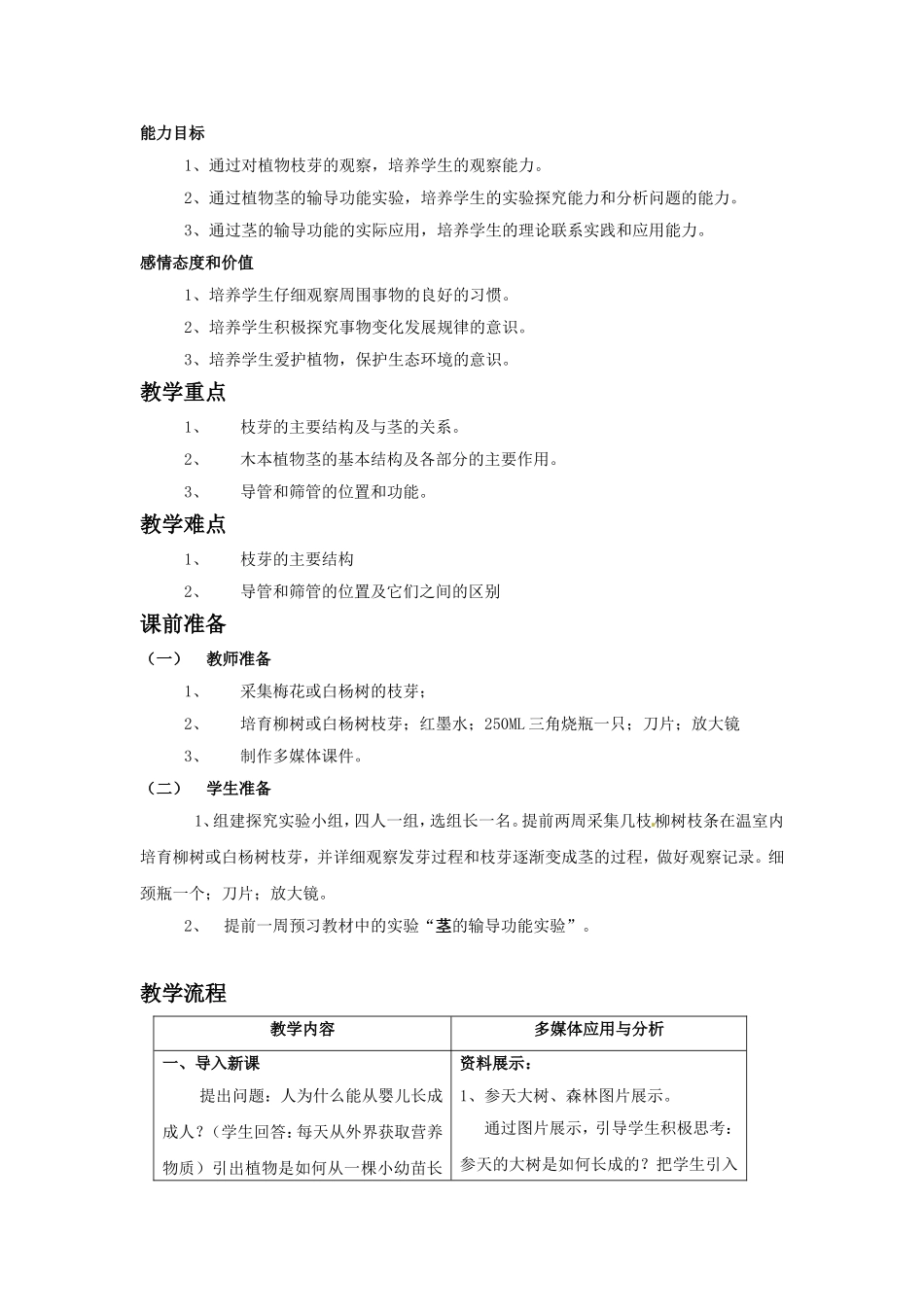 《第四节-植物茎的输导功能》教案5_第2页
