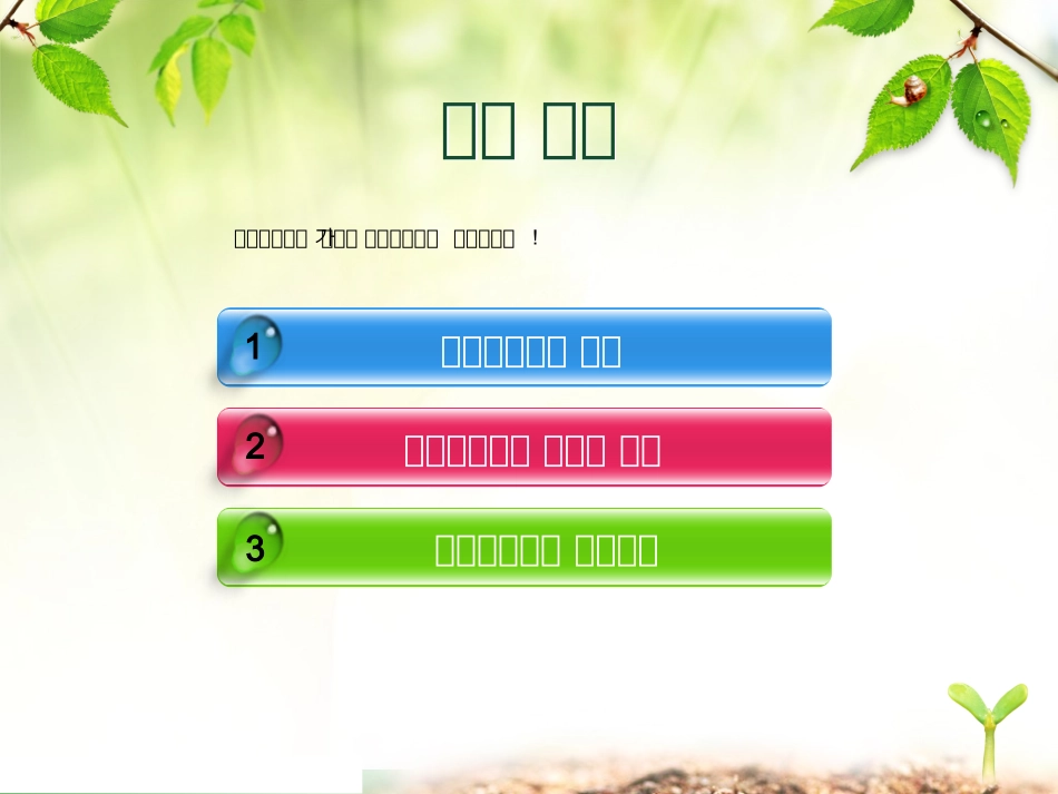 绿色韩国春天漂亮模板_第2页