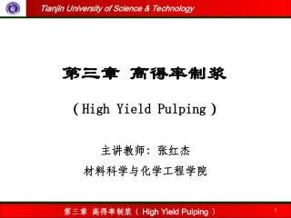 高得率制浆概述