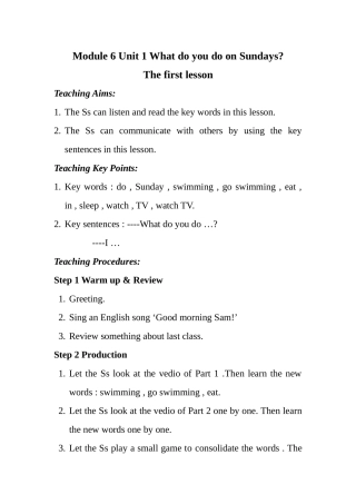 Module-6-Unit-1-What-do-you-do-on-Sundays