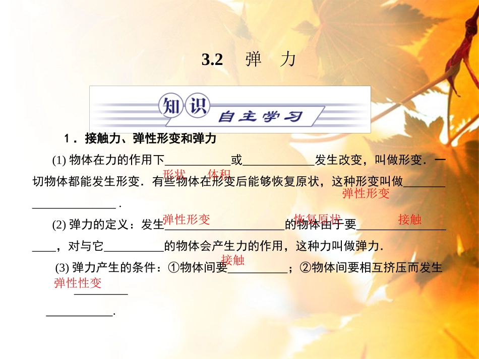 高一物理弹力课件_第1页