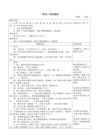 一次比一次有进步