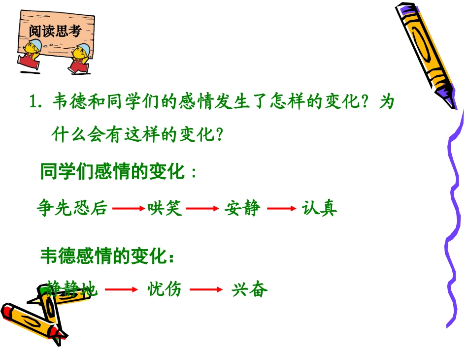 （西师大版）六年级语文上册课件韦德的心愿1_第3页