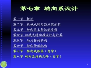 动力转向系统7