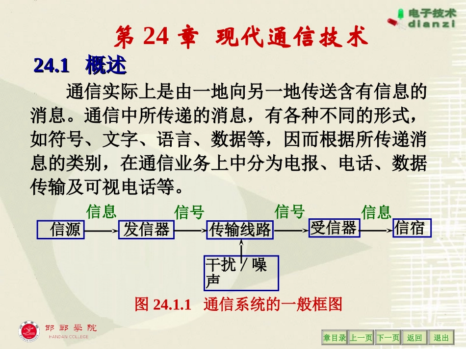 电工与电子技术第24章 现代通信技术_第2页