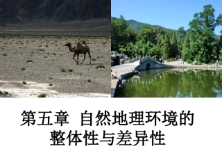 高中地理-自然地理环境的整体性