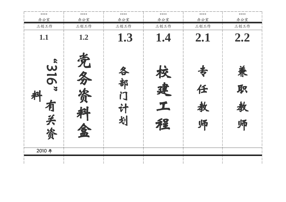 档案盒标签模板_第2页