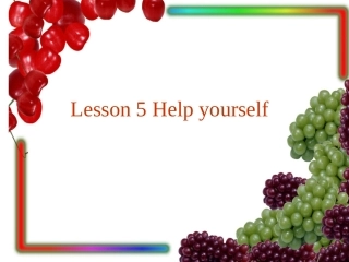 Lesson-5---Help-yourself