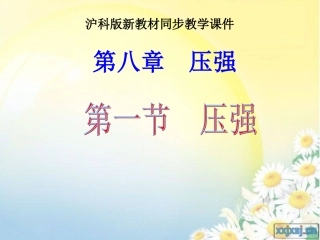 新沪科《81压力的作用效果》课件