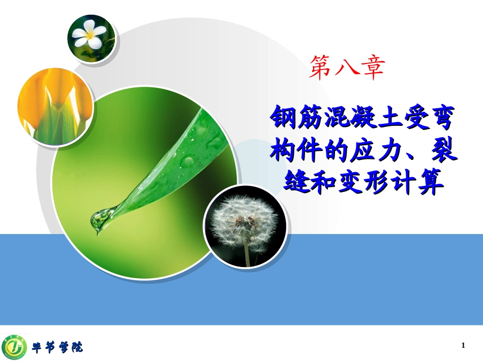 第八章 钢筋混凝土构件裂缝宽度和变形验算_第1页