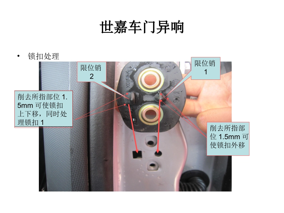 东风雪铁龙 世嘉车门异响 故障处理_第3页