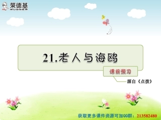21.老人与海鸥课前预习