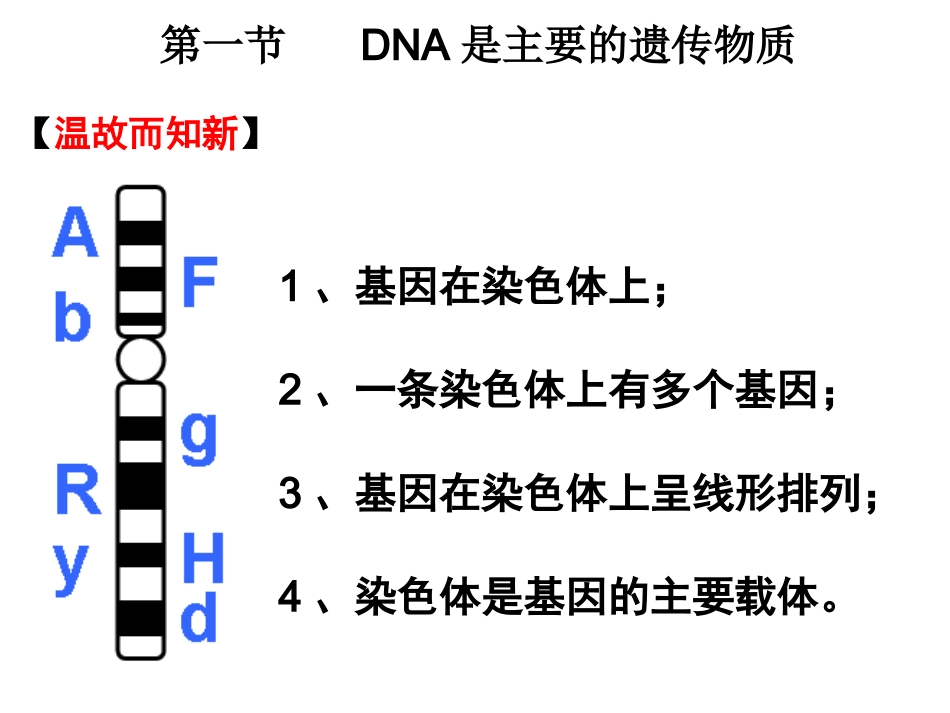 DNA是主要的遗传物质._第1页