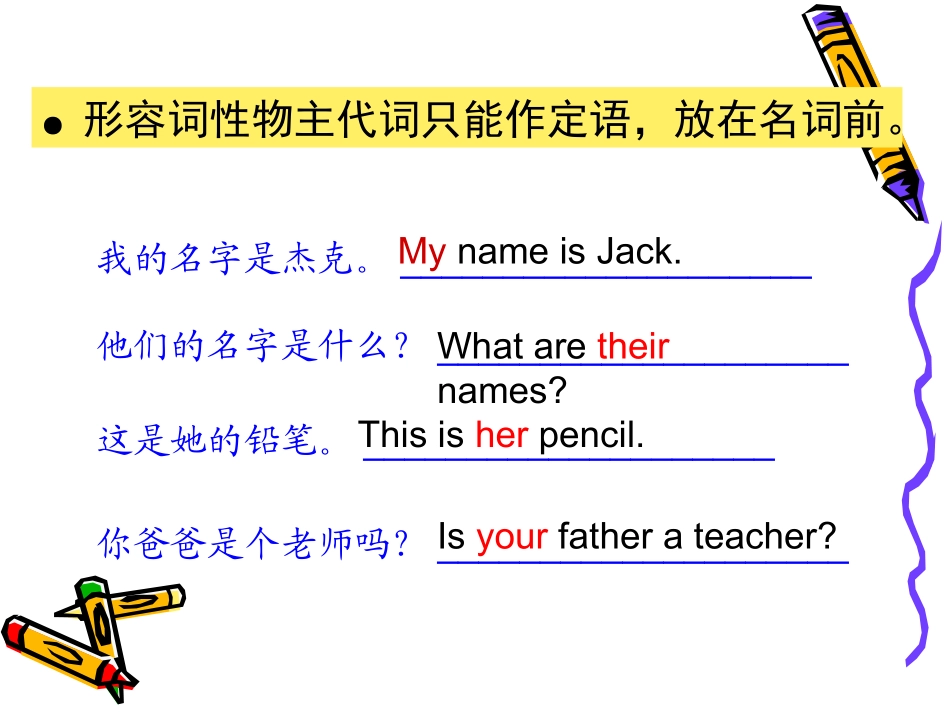 物主代词复习课件_第3页