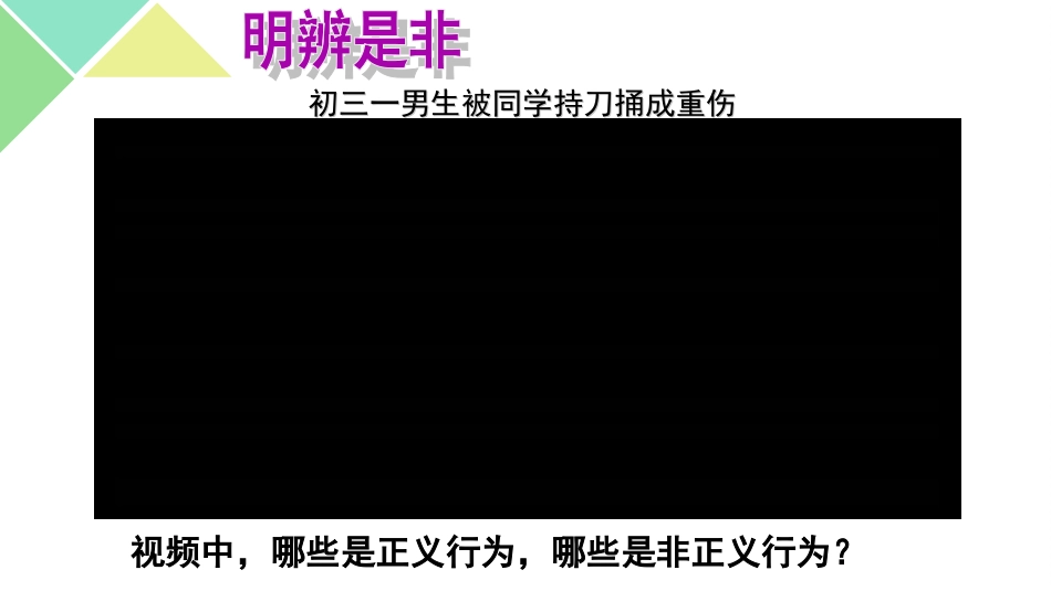 人教版初中思想品德八年级下册《自觉维护正义》课件_第2页
