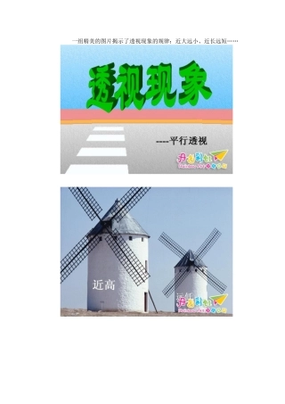 一组精美的图片揭示了透视现象的规律