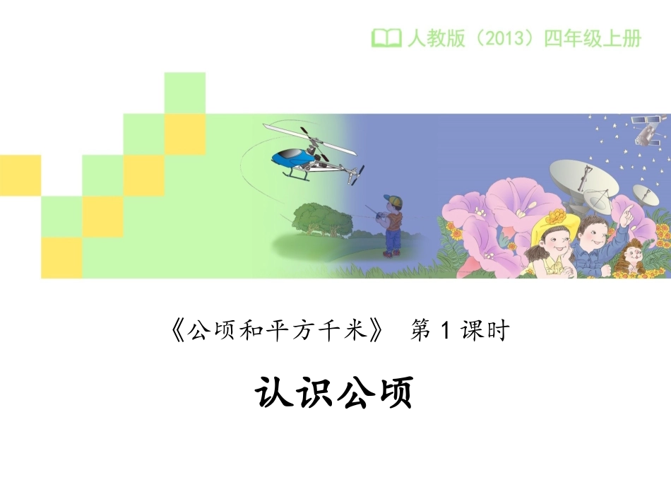 小学人教四年级数学认识公顷.23)_第1页