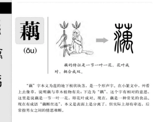 长春版五年级下册1-2藕字字理演示文稿1