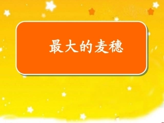 最大的麦穗--1