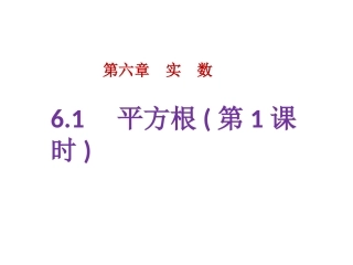 平方根1.1-平方根-(第1课时)