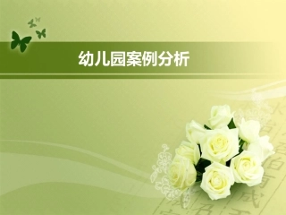幼儿园经典案例分析