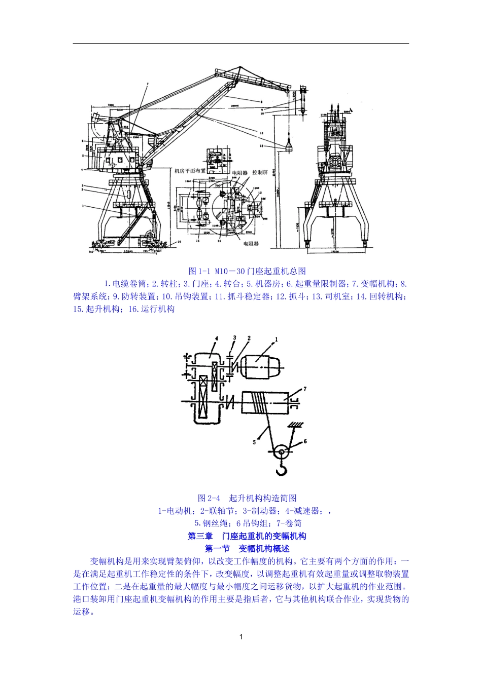 门座起重机毕业设计_第1页
