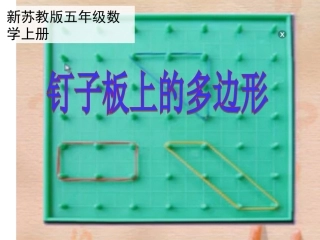 钉子板上的多边形》教学课件