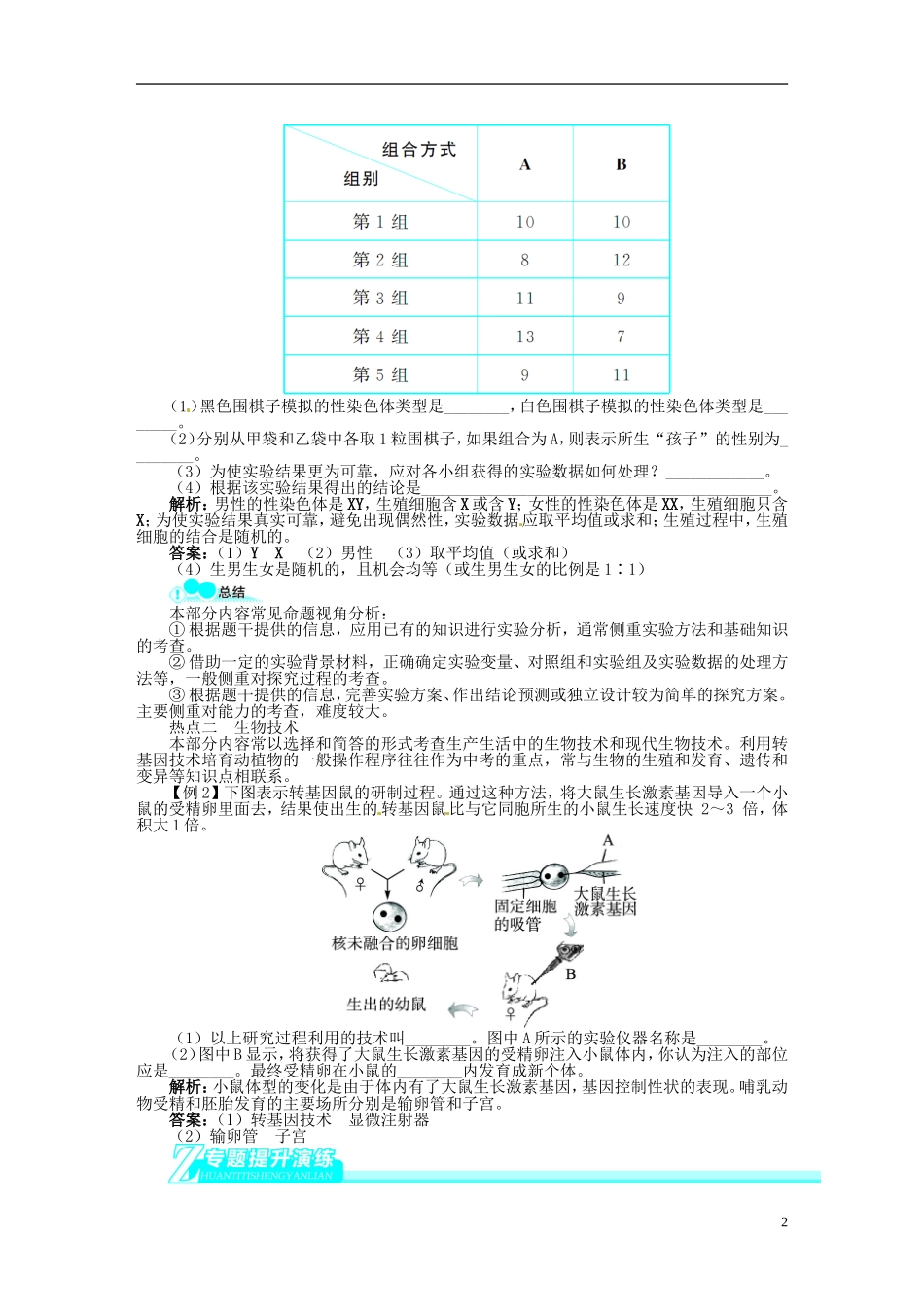专题六科学探究与生物技术_第2页